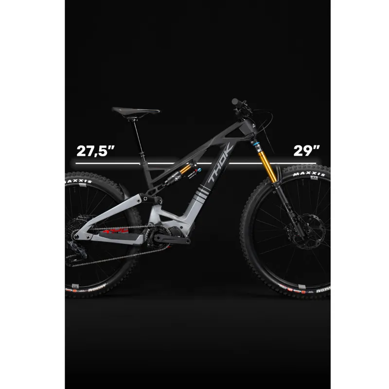Thok GRAM RC Carbon Mountain E.Bike - Grey/ Black-4